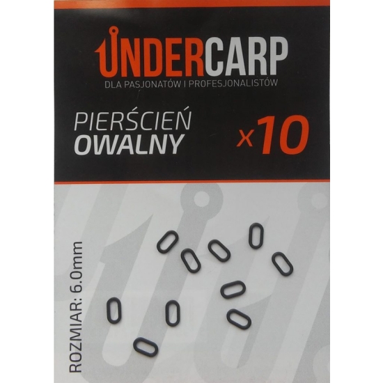 UnderCarp Pierścień owalny 6.0 mm / 10szt.